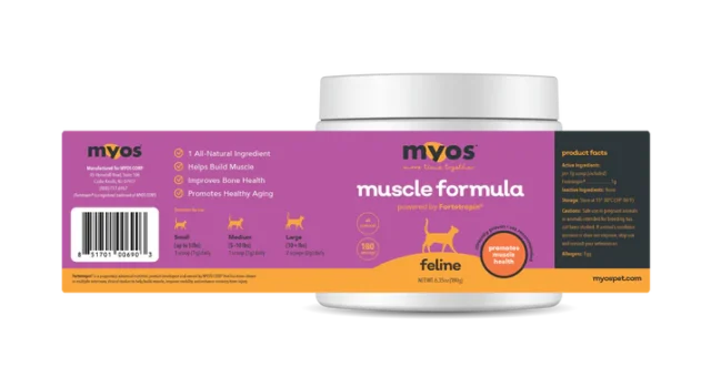 MYOS Feline Muscle Formula powered by Fortetropin® - Image 3